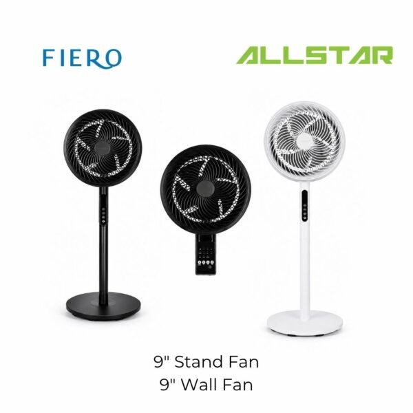 49 【NEW】DEKA FIERO JETTO A10RC JETTO SF-B30RC 9" 5 Blades 5 Speeds with R/C DC Motor Wall Fan Stand Fan Kipas Berdiri