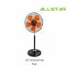 20" Industrial Wall Fan Stand Fan Commercial Fan 5 Blades Strong Wind Kipas Industri