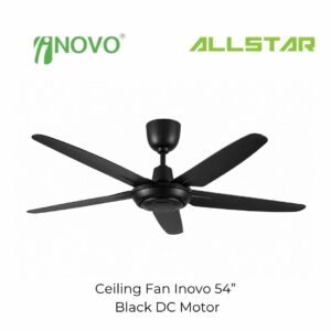 60 CEILING FAN INOVO V15 54” CEILING FAN 5 BLADES WITH DC MOTOR 8+8 SPEED FORWARD REVERSE V15-MB
