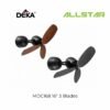 DEKA MDC168 16" 3 Blades Wall Fan 7 Speeds Remote Control Wall Mounted Ceiling Fan Black+Wood 120° Swing Kipas Dinding