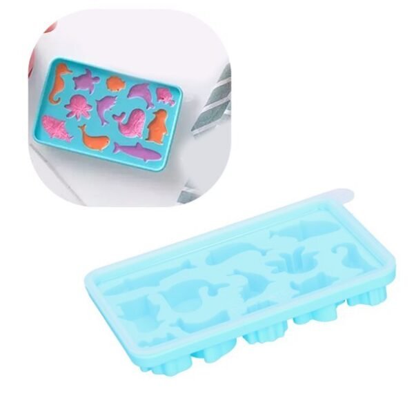 Creative 3D Animal Shape Silicone Ice Cube Mold Tray Fun DIY Food Mold