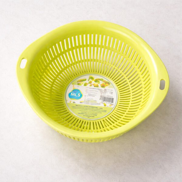 CHA HUA Kitchen Colander Basket with Handles Drain Basket Fruit Vegetable Washing Strainer Durable Plastic