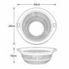 CHA HUA Kitchen Colander Basket with Handles Drain Basket Fruit Vegetable Washing Strainer Durable Plastic