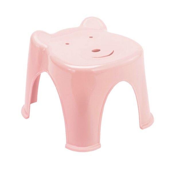 69f82c0dc7971_1777871885.jpg Cute Bear Kids Stool Thickened Plastic Anti-Slip Step Stool Stackable Space Saving Bathroom Kitchen
