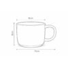 Ceramic Mug Set Pastel Color Coffee Cup Ribbed Design Heat Resistant Cup Tea Milk Mug Set