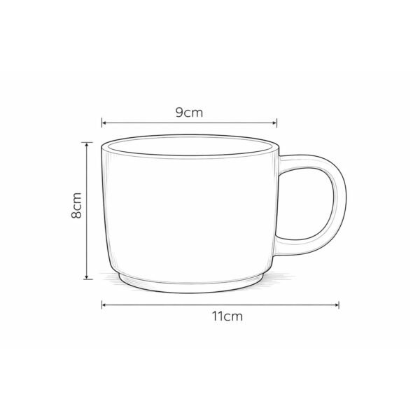 Ceramic Mug Set Pastel Color Coffee Cup Ribbed Design Heat Resistant Cup Tea Milk Mug Set