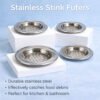 69f82c0f52d6f_1777871887.jpg Stainless Steel Sink Strainer Drain Filter Kitchen Bathroom Anti Clog Food Catcher Durable Sink Filter