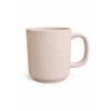 Ceramic Mug Set Pastel Color Coffee Cup Ribbed Design Heat Resistant Cup Tea Milk Mug Set