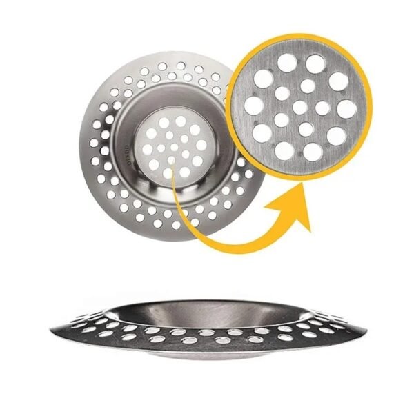 69f82c101e86c_1777871888.jpg Stainless Steel Sink Strainer Drain Filter Kitchen Bathroom Anti Clog Food Catcher Durable Sink Filter