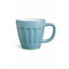 Ceramic Mug Set Pastel Color Coffee Cup Ribbed Design Heat Resistant Cup Tea Milk Mug Set
