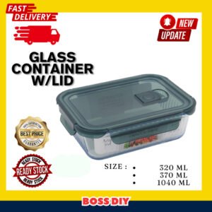 69f82c11c9054_1777871889.jpg Top Point Heat Resistant Borosilicate Glass Microwave Airtight Storage Container Lunch Box (320/370/1040ml)