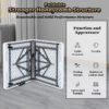 Foldable Table Honeycomb Structure Heavy Duty Portable Picnic Table Reinforced Steel Frame Space Saving Home Outdoor Use