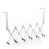 Expandable Wall Hook Rack Stainless Steel Folding Clothes Hanger
