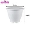 ANEKA High Quality Plastic White Round Flower Pot Pasu Bunga 12inch to 21inch