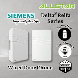 SIEMENS Wired Door Bell & Eurobell Schneider Wired Door Chime with Built-in Transformer Ding Dong Chime Loceng Pintu