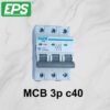 EPS MCB 20A,32A, 40A, 63A 2 POLE/ 3 POLE (6KA) Miniature Circuit Breaker (SIRIM)