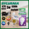 69f82c1ed2542_1777871903.jpg **SYLVANIA 5W LED Bulb E27 Socket – 470 Lumens, 6500K Daylight**