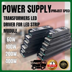 69f82c1f23ae4_1777871903.jpg Power Spec DC 24V LED Driver Power Supply – 60W / 100W / 200W / 400W | High-Quality Power Transformer for LED Strip Ligh