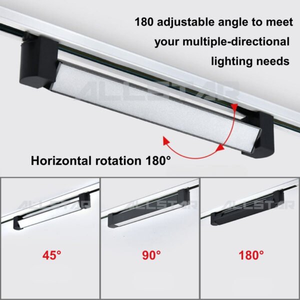 69f82c1f6b38f_1777871903.jpg LED Linear Track Light Grille Light 24W 36W Aluminum Casing Lampu Siling Trek Ruang Tamu Spotlight Ceiling Light