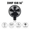 【READY STOCK】DEKA 16" WALL FAN DWF208R REMOTE CONTROL DWF108 PULL STRING CONTROL FAN Kipas Dinding Remote
