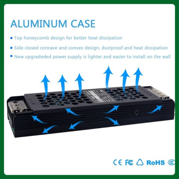 69f82c213bf4e_1777871905.jpg Power Spec DC 24V LED Driver Power Supply – 60W / 100W / 200W / 400W | High-Quality Power Transformer for LED Strip Ligh