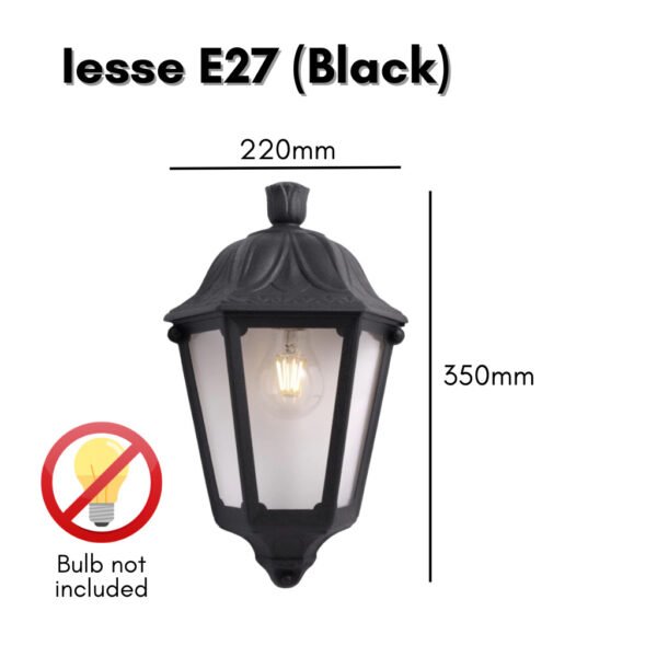 Fumagalli Iesse E27 Half Wall Lantern Outdoor Decor Light Vintage Classic Lantern