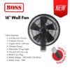 【READY STOCK】DEKA 16" WALL FAN DWF208R REMOTE CONTROL DWF108 PULL STRING CONTROL FAN Kipas Dinding Remote