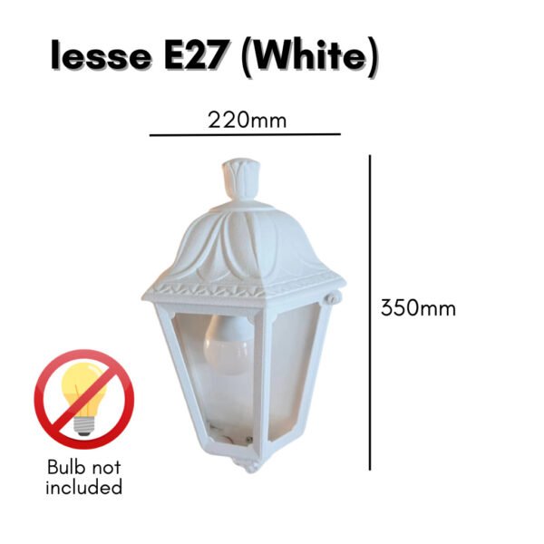Fumagalli Iesse E27 Half Wall Lantern Outdoor Decor Light Vintage Classic Lantern