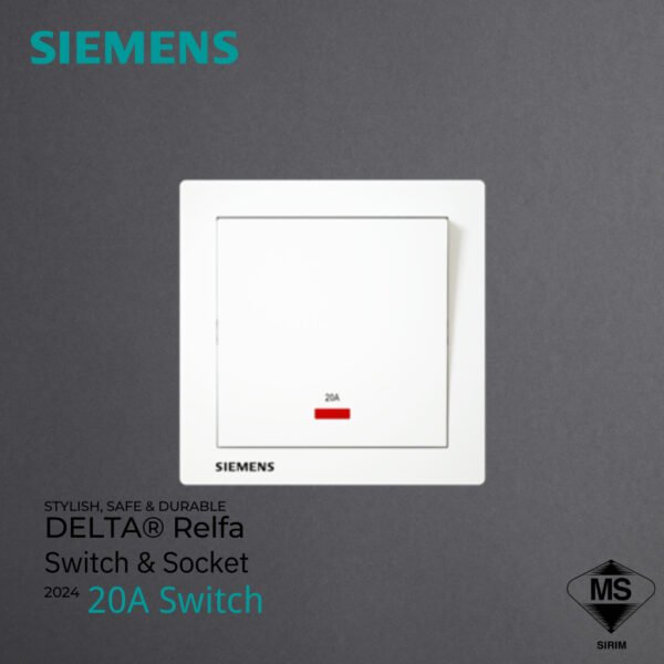 69f82c22d83e0_1777871907.jpg 🔥SIRIM🔥SIEMENS DELTA® Relfa SERIES SWITCHES & SOCKET OUTLET SIRIM APPROVED (WHITE)