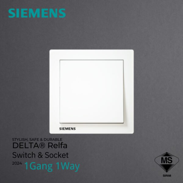 69f82c233ee90_1777871907.jpg 🔥SIRIM🔥SIEMENS DELTA® Relfa SERIES SWITCHES & SOCKET OUTLET SIRIM APPROVED (WHITE)