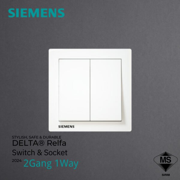 69f82c23a953e_1777871907.jpg 🔥SIRIM🔥SIEMENS DELTA® Relfa SERIES SWITCHES & SOCKET OUTLET SIRIM APPROVED (WHITE)