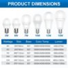 Megaman LED Bulb Light E27 Eye Care 3W 5W 10W 12W 15W Mentol Bulb Classic Energy Saving Lamp (3000K/4000K/6500K)