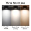 Surface Mount 20W/28W  6"/7" Black Frame Lampu LED Surface Downlight Lampu Siling Daylight Cool White