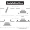 69f82c286cc94_1777871912.jpg 【SIRIM】LED Recessed Downlight 12W 18W Down Light Siling Ceiling Round Square Room Lights Lighting Lampu Rumah White