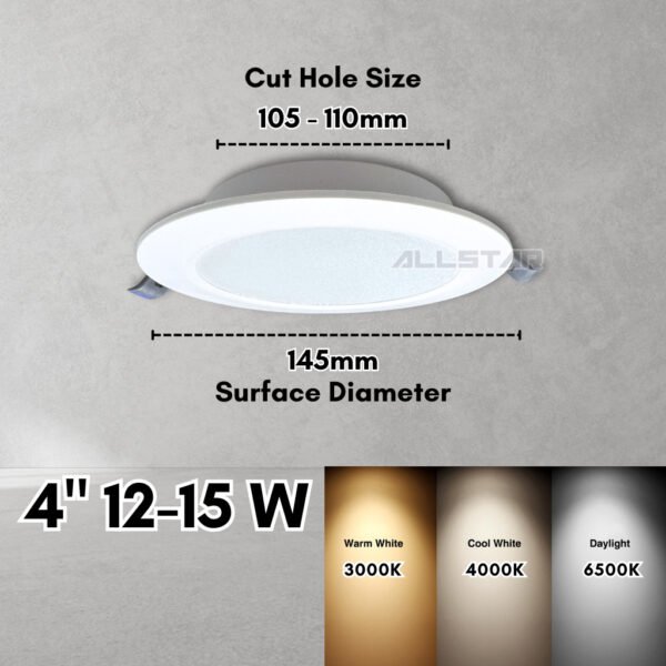 69f82c28bcb6c_1777871912.jpg 【SIRIM】LED Recessed Downlight 12W 18W Down Light Siling Ceiling Round Square Room Lights Lighting Lampu Rumah White