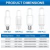 69f82c28d5157_1777871912.jpg Megaman E27 PLC LED Stick Light Bulbs 10W Ultra Bright Eye Care Energy Saving Home (3000K/4000K/6500K)