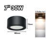 Surface Mount 20W/28W  6"/7" Black Frame Lampu LED Surface Downlight Lampu Siling Daylight Cool White