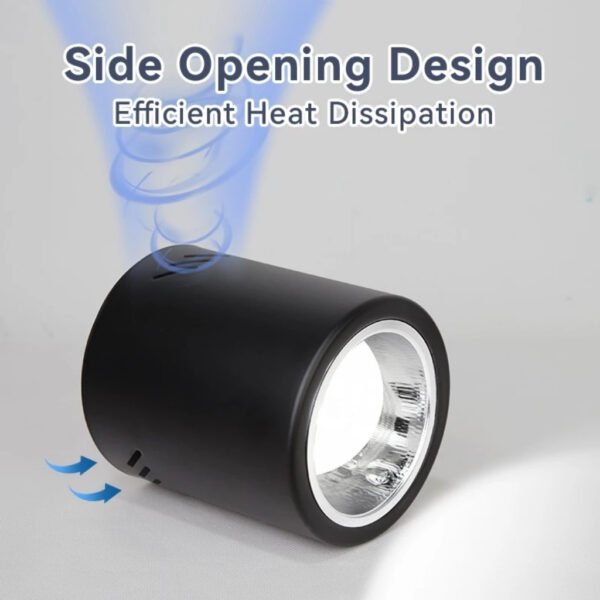 6 Inch 4 Inch E27 Flush Mount Surface Casing Downlight Ceiling Light with LED Rumah Black White