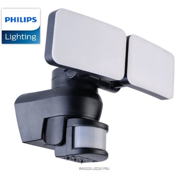 PHILIPS BWS220 SmartBright LED20 Security Light with Motion Sensor Neutral White 4000K