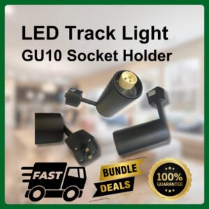 LED Track Light Lampu Spotlight Track Lamp Ceiling Light Replaceable GU10 bulb Lighting
