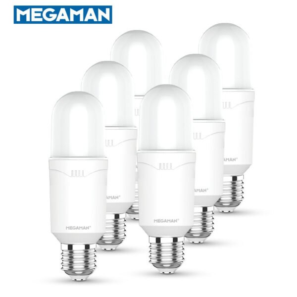 Megaman LED Stick Light Bulbs Ultra Bright Eye Care Energy Saving Home (15W/3000K/4000K/6500K) E27