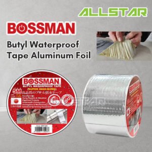 69f82c33a6418_1777871923.jpg BOSSMAN Butyl Waterproof Tape Aluminum Foil Anti-leakage Self-adhesive Gam Bumbung Gam Tampal Bocor