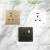 [SIRIM] Zenso Grande Socket and Wall Switch Slim Modern Switches Design 13A 15A 20A/45A Door Bell [White/Black/Gold]