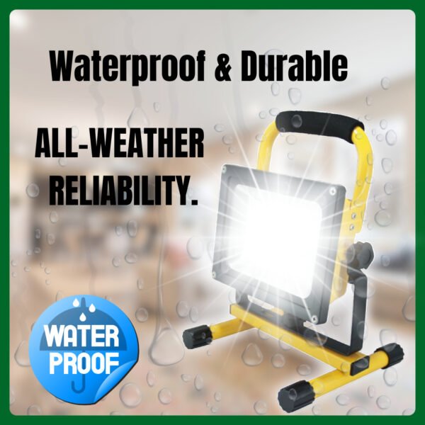 69f82c3abcf1b_1777871930.jpg Rechargeable 50W LED Floodlight – Super Bright High Lumen, Waterproof, Portable for Outdoor/Construction/Emergency Light