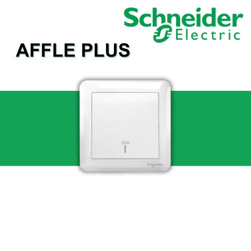 Schneider Affle Plus Series White Switches & Sockets / 13A Switch Socket / Door Bell Switch with SIRIM [Ready Stock]