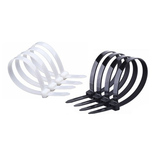 [READY STOCK] Black Or White 100pcs Nylon Cable Ties Pengikat Kabel Locking Zip Length 4" 6" 8" 10" 12"