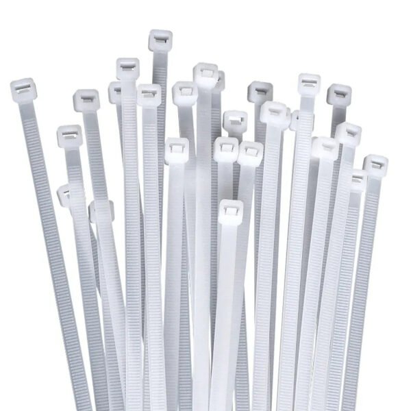 [READY STOCK] Black Or White 100pcs Nylon Cable Ties Pengikat Kabel Locking Zip Length 4" 6" 8" 10" 12"