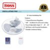 Panasonic Auto Wall Fan 5 Speed Selections (16") F-MQ409 & Boss BAF-360