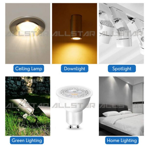 GU10 LED Bulb 5W 6W 8W 10W Spotlight Bulb Tracklight Energy Saving 6000K 4000K 3000K 3 Colour