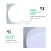 LED Borderless Surface Downlight 40W 50W Round White Frame Surface Down Lights Ceiling Light